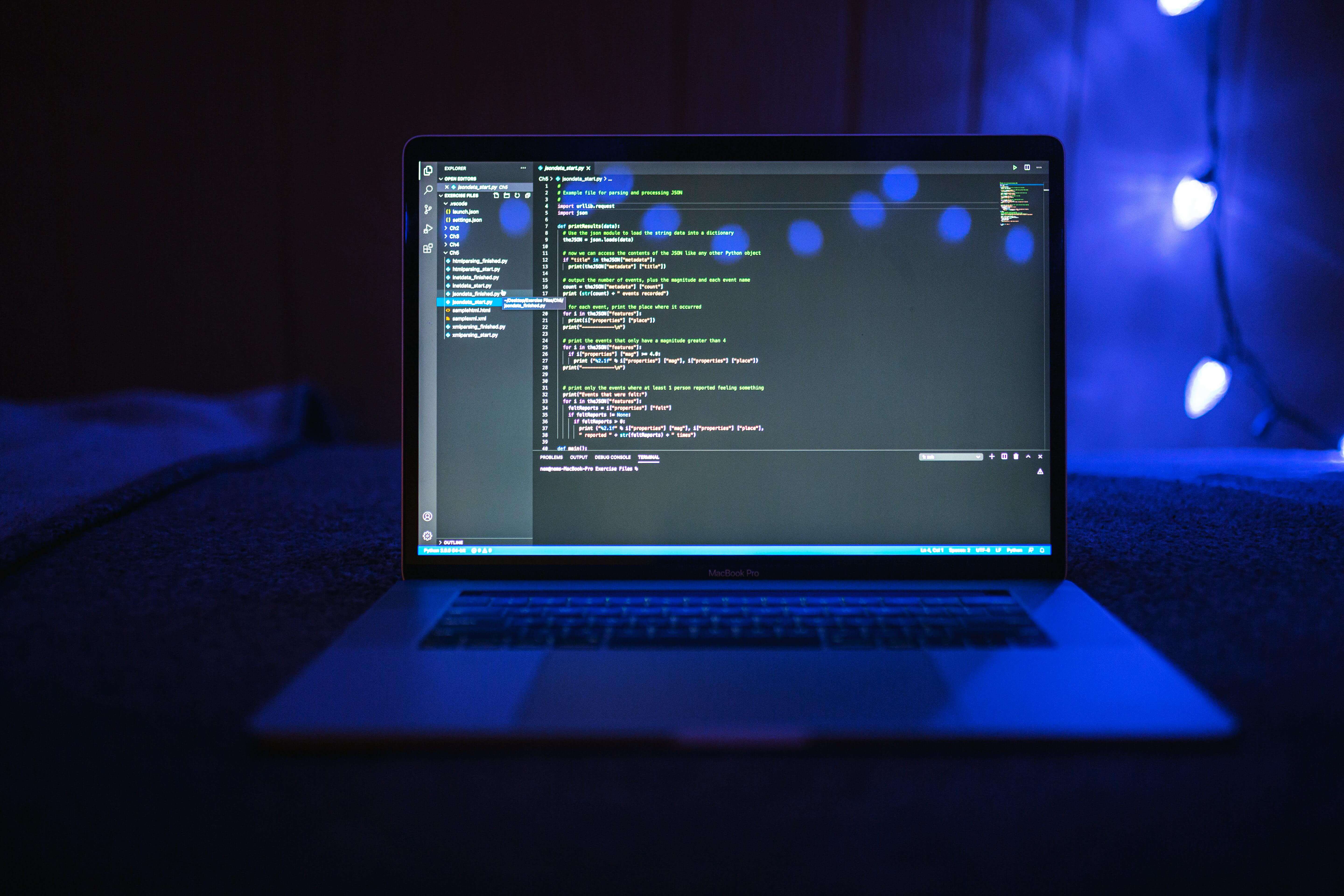 Laptop displaying live API health dashboard, symbolising observability