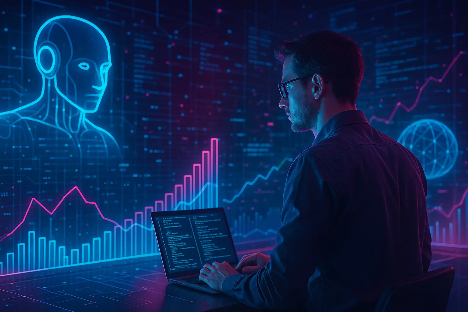 AI engineer working on data pipeline